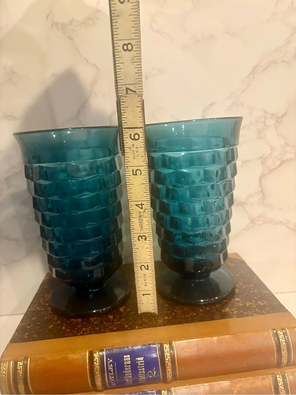 Pair of Riviera Blue Whitehall Tumblers